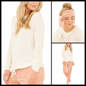Three Dots Pajama Set with Eye Mask Medium 6-8